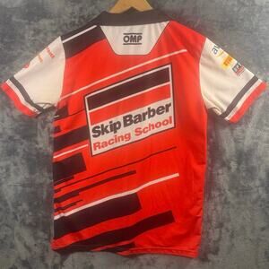 2023 OMP Skip Barber Racing School Crew Polo Shirt Large Made in Italy Red